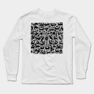 Black Otomi Print Long Sleeve T-Shirt